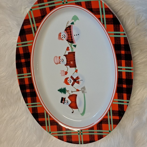 DYLAN SNOWMAN CHRISTMAS PLATTER - Picture 2 of 3